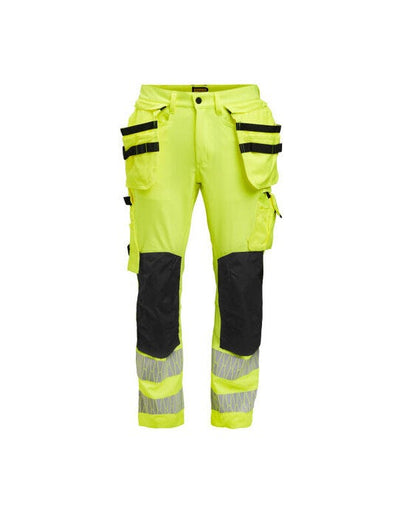 Jobman JM2291 Craftsman Trousers Stretch Hi-Vis - Yellow/Black