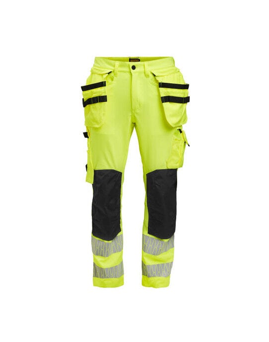 Jobman JM2291 Craftsman Trousers Stretch Hi-Vis - Yellow/Black