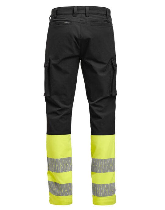 Jobman JM2328 Service Trousers Stretch Hi-Vis - Black/Yellow