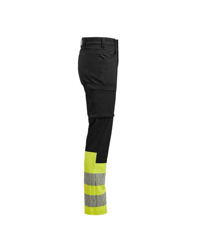 Jobman JM2328 Service Trousers Stretch Hi-Vis - Black/Yellow