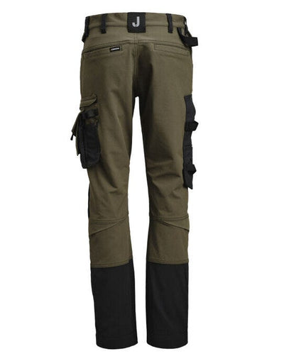 Jobman JM2371 Womens Craftsman Trousers Stretch - Olive Green/Black