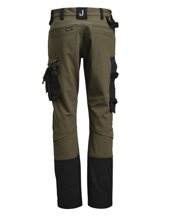 Jobman JM2371 Womens Craftsman Trousers Stretch - Olive Green/Black