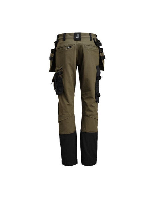 Jobman JM2391 Craftsman Trouser 4-Way Stretch - Olive Green/Black