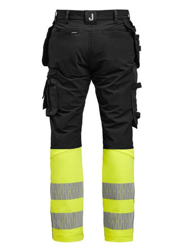 Jobman JM2392 Craftsman Trousers Stretch Hi-Vis - Black/Yellow