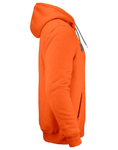 Jobman JM5154 Mens Vintage Hoodie Lined - Orange/ Dark Grey