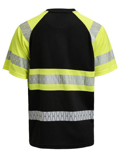 Jobman JM5226 Hi-Vis T-Shirt - Black/Yellow