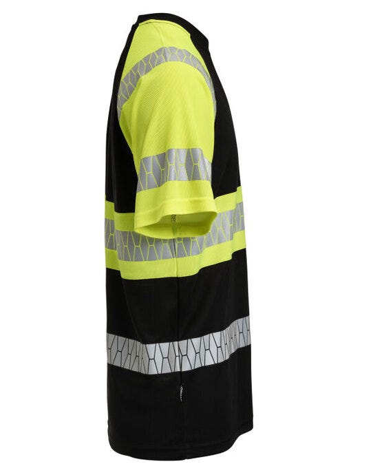 Jobman JM5226 Hi-Vis T-Shirt - Black/Yellow