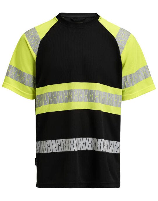 Jobman JM5226 Hi-Vis T-Shirt - Black/Yellow