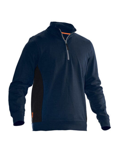 Jobman JM5401 Sweatshirt 1/2 Zip - Navy / Black