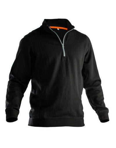 Jobman JM5401 Sweatshirt 1/2 Zip - Black