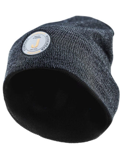 Jobman JM8001 Reflective Beanie - Black