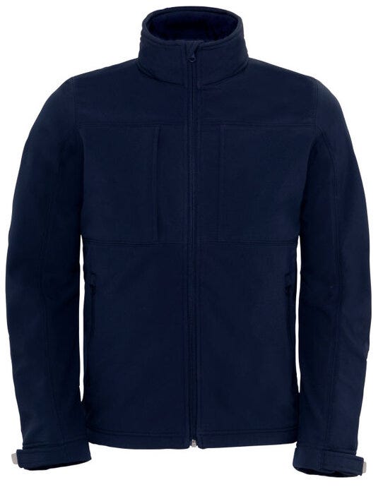 B&C JM950 B&amp;C Men's Hooded 3-Layer Softshell - Navy