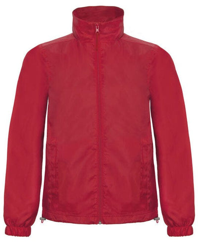 B&C JUI60 B&amp;C ID.601 Men's Lightweight Windbreaker - Red