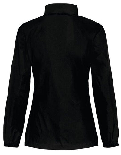 B&C JW902 B&amp;C Women's Sirocco Windbreaker Jacket - Black