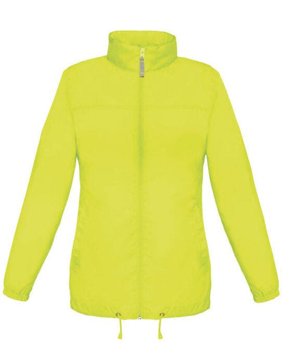B&C JW902 B&amp;C Women's Sirocco Windbreaker Jacket - Ultra Yellow