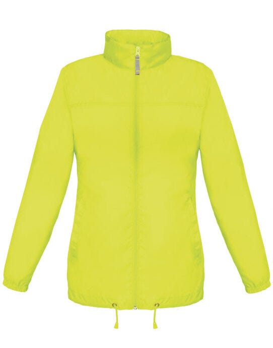 B&C JW902 B&amp;C Women's Sirocco Windbreaker Jacket - Ultra Yellow