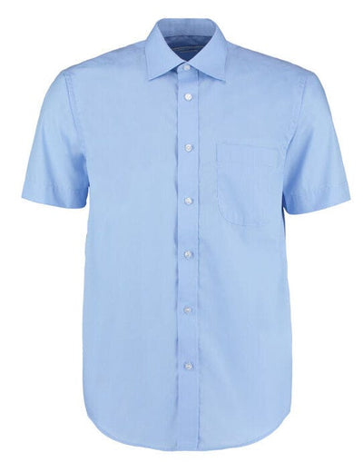 Kustom Kit KK102 Men SS Classic Business Shirt - Light Blue