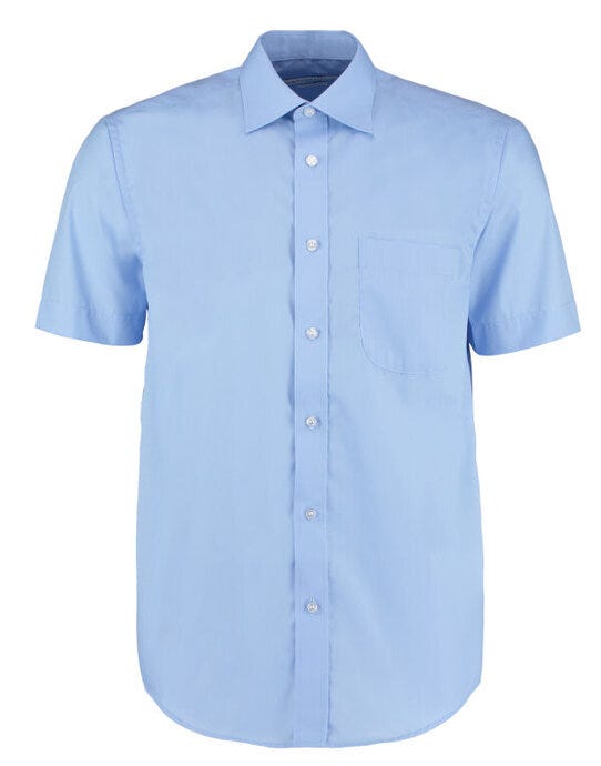 Kustom Kit KK102 Men SS Classic Business Shirt - Light Blue