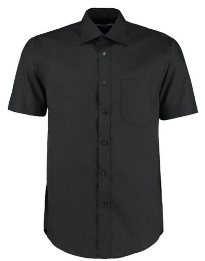 Kustom Kit KK102 Men SS Classic Business Shirt - Black