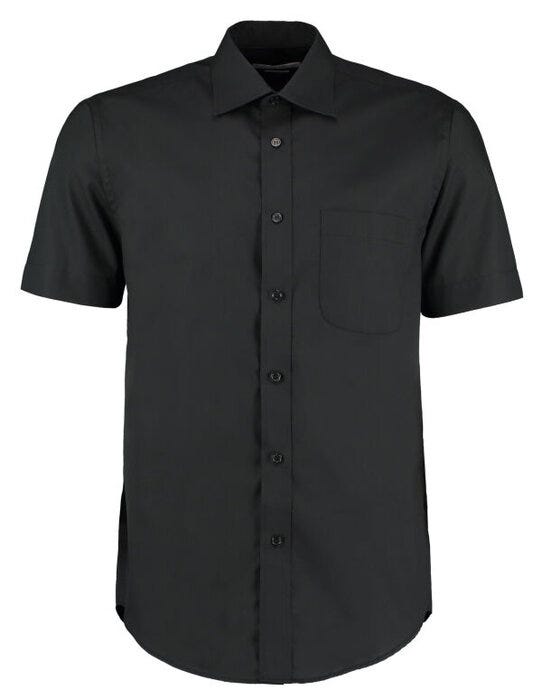 Kustom Kit KK102 Men SS Classic Business Shirt - Black