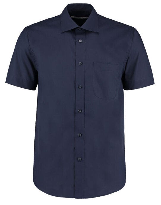 Kustom Kit KK102 Men SS Classic Business Shirt - Dark Navy