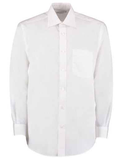 Kustom Kit KK104 Men LS Classic Business Shirt - White