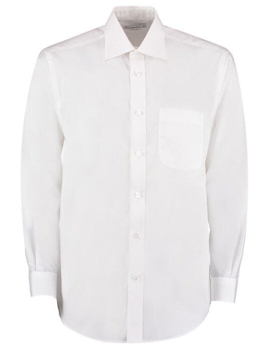 Kustom Kit KK104 Men LS Classic Business Shirt - White
