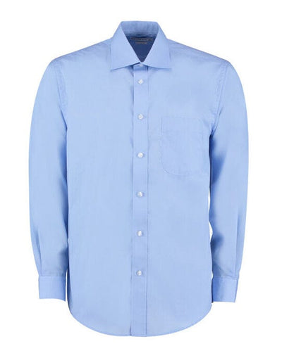 Kustom Kit KK104 Men LS Classic Business Shirt - Light Blue