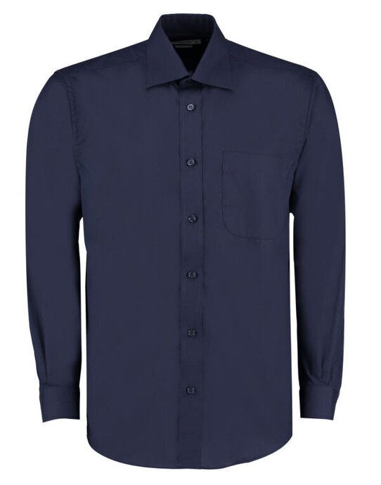 Kustom Kit KK104 Men LS Classic Business Shirt - Dark Navy