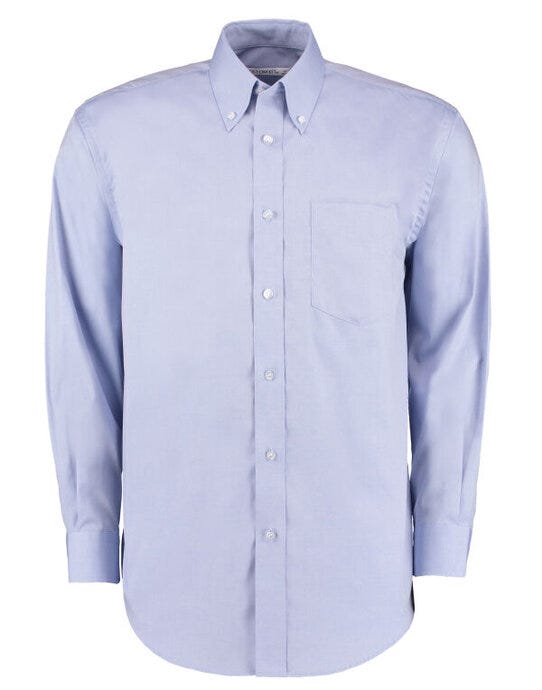 Kustom Kit KK105 Mens LS Classic Oxford Shirt - Light Blue