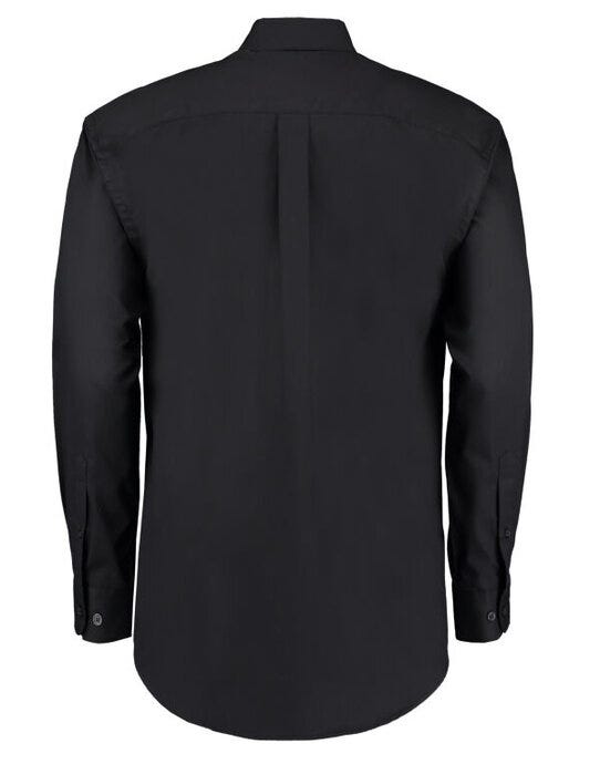 Kustom Kit KK105 Mens LS Classic Oxford Shirt - Black