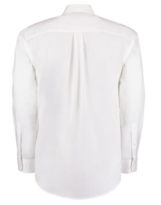 Kustom Kit KK105 Mens LS Classic Oxford Shirt - White
