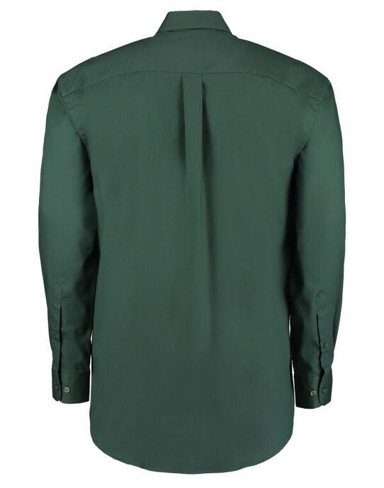 Kustom Kit KK105 Mens LS Classic Oxford Shirt - Bottle Green