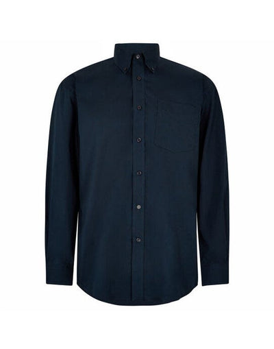 Kustom Kit KK105 Mens LS Classic Oxford Shirt - Dark Navy