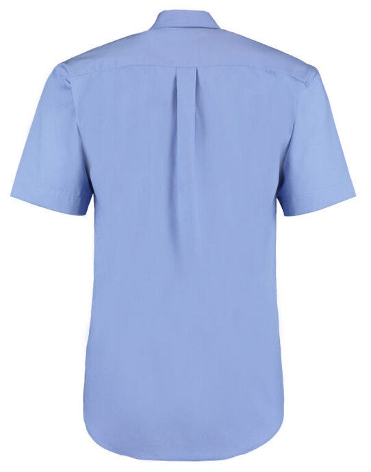Kustom Kit KK109 Mens SS Classic Oxford Shirt - Mid Blue