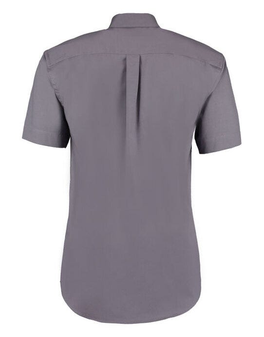 Kustom Kit KK109 Mens SS Classic Oxford Shirt - Charcoal