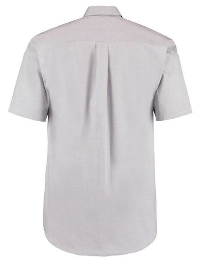 Kustom Kit KK109 Mens SS Classic Oxford Shirt - Silver Grey