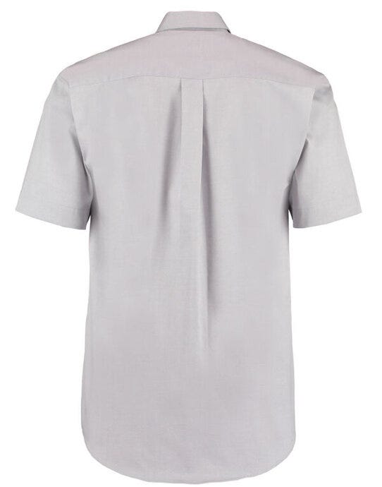 Kustom Kit KK109 Mens SS Classic Oxford Shirt - Silver Grey