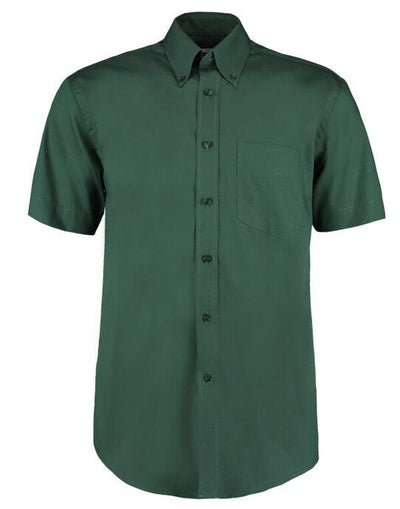 Kustom Kit KK109 Mens SS Classic Oxford Shirt - Bottle Green