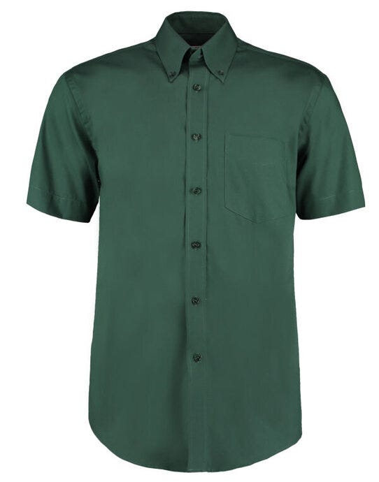 Kustom Kit KK109 Mens SS Classic Oxford Shirt - Bottle Green