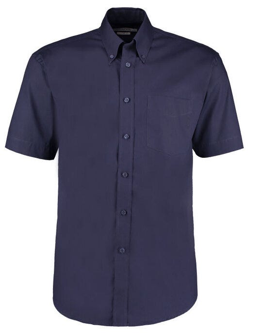 Kustom Kit KK109 Mens SS Classic Oxford Shirt - Midnight Navy