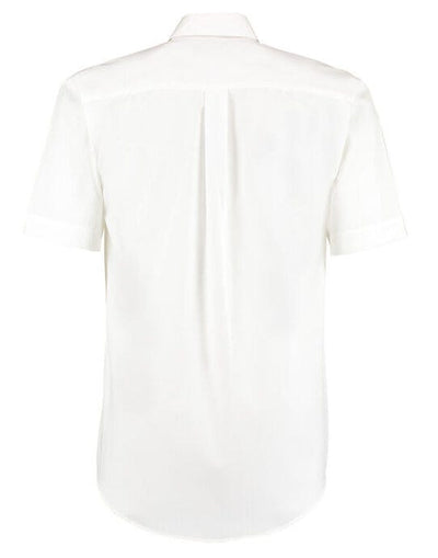 Kustom Kit KK109 Mens SS Classic Oxford Shirt - White