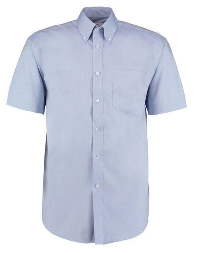 Kustom Kit KK109 Mens SS Classic Oxford Shirt - Light Blue