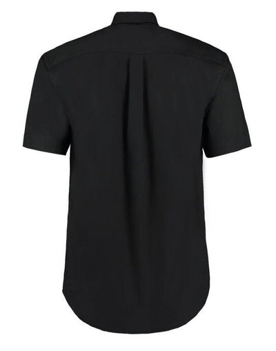Kustom Kit KK109 Mens SS Classic Oxford Shirt - Black