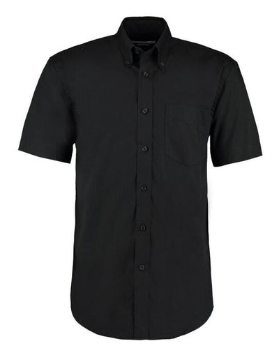 Kustom Kit KK109 Mens SS Classic Oxford Shirt - Black