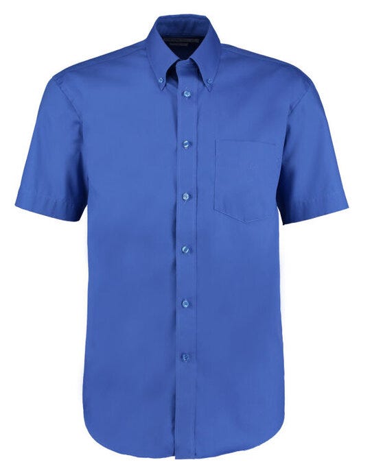 Kustom Kit KK109 Mens SS Classic Oxford Shirt - Royal Blue