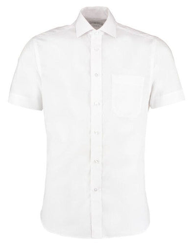 Kustom Kit KK115 Mens SS Non Iron Shirt - White