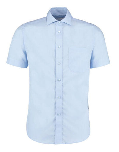 Kustom Kit KK115 Mens SS Non Iron Shirt - Light Blue