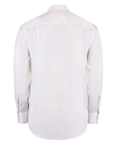 Kustom Kit KK116 Mens LS Non Iron Shirt - White