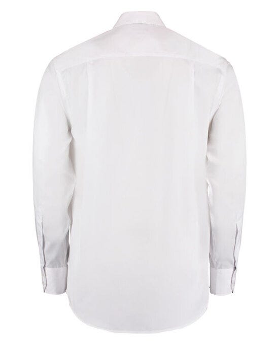 Kustom Kit KK116 Mens LS Non Iron Shirt - White